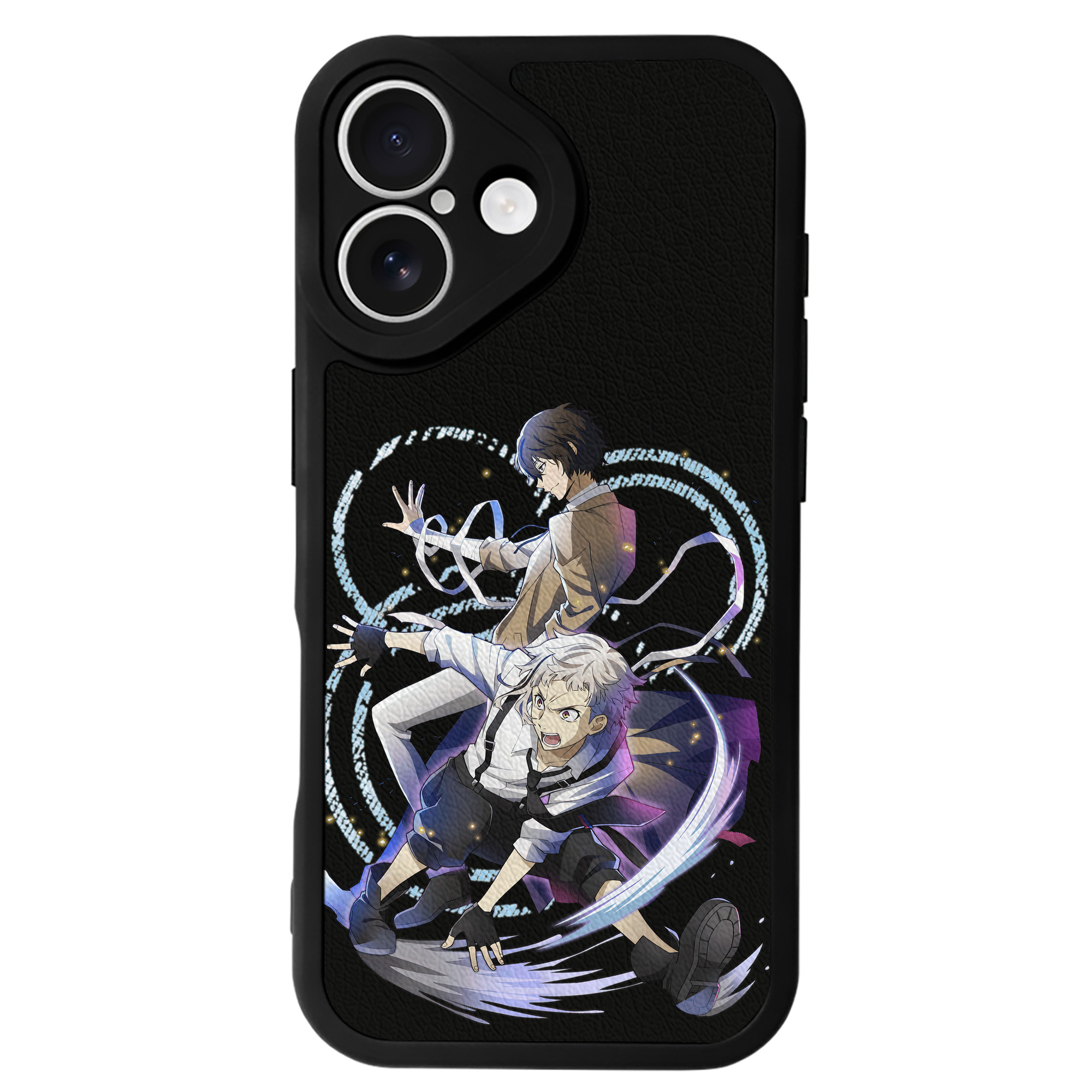 （画像用） 文豪ストレイドッグス Bungo Stray Dogs 【iPhone 16シリーズ対応】シリコンスマホケース（レザー調） 材質：シリコン